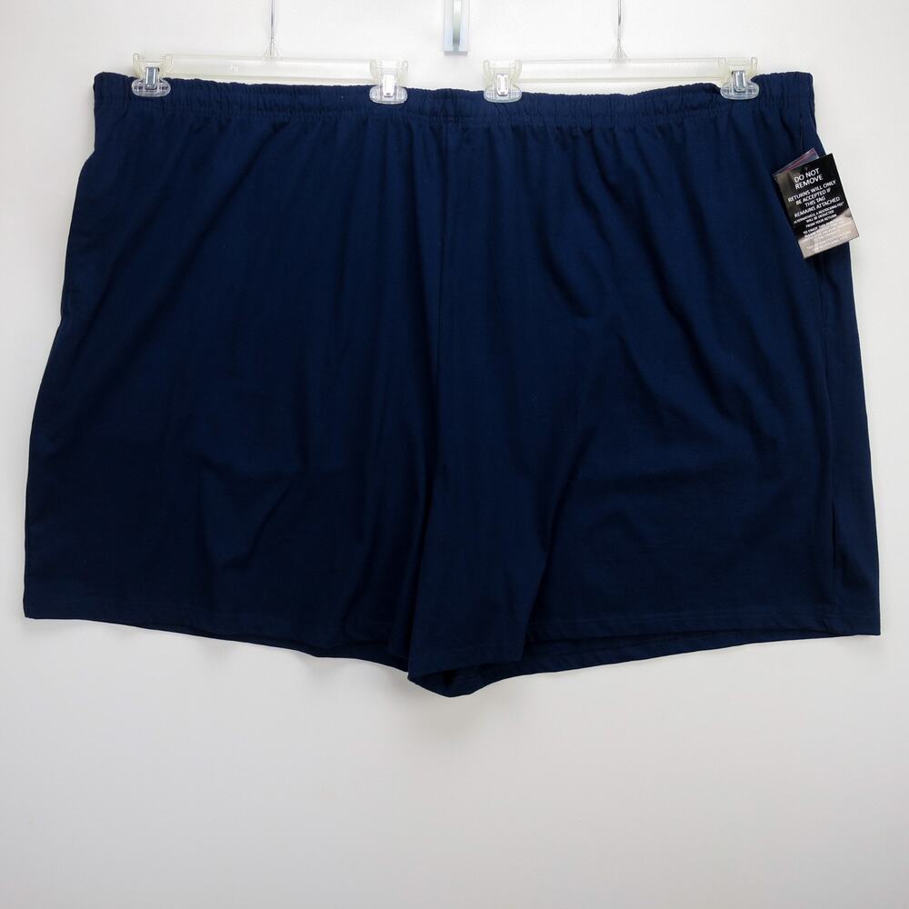 KingSize Mens 9XL Big Navy Lounge Athletic Shorts Drawstring Elastic Waist NWT
